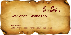 Sveiczer Szabolcs névjegykártya